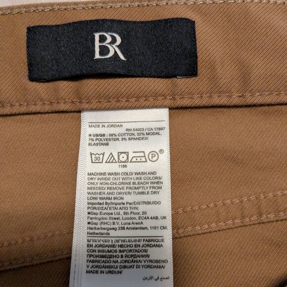 BR Banana Republic men's Traveler Chinos, 36/32, rust brown - Picture 4 of 4